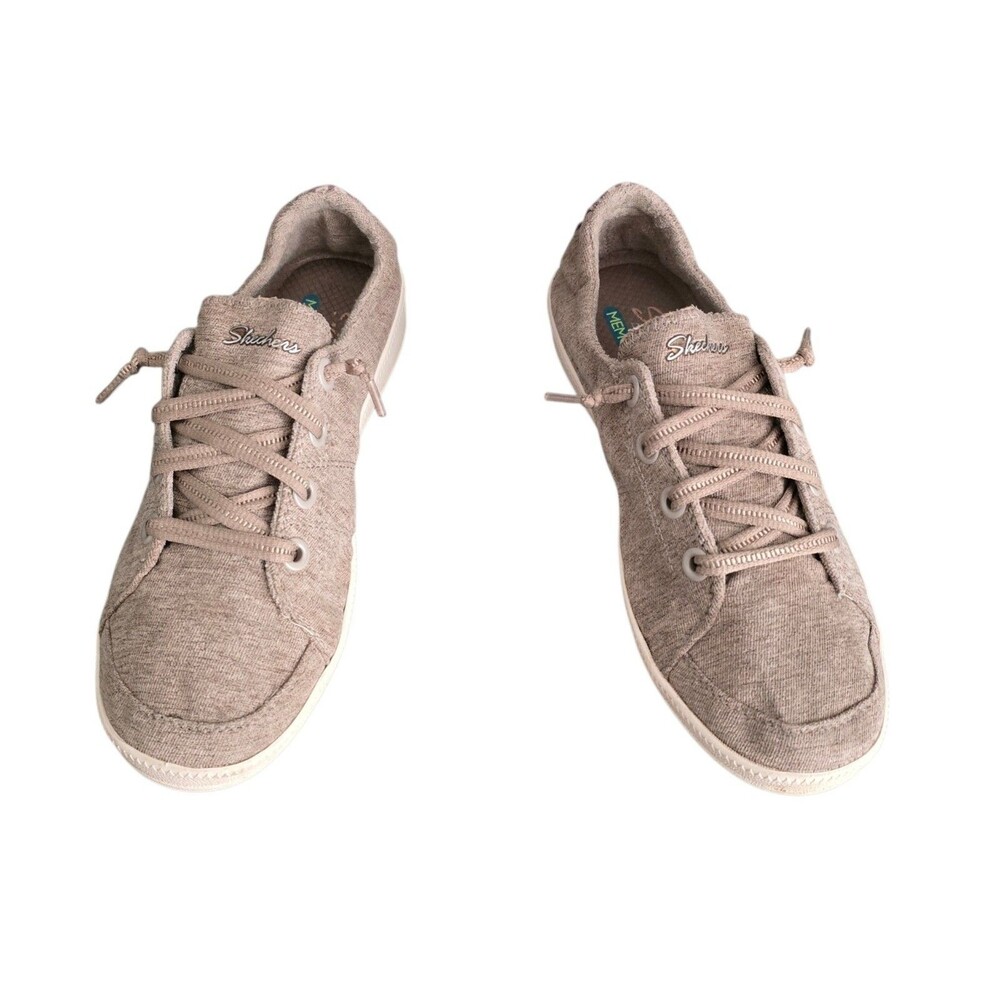 Skechers Madison Ave Sneakers Womens Size 7.5 Taupe Slip On Shoes - Picture 3 of 12